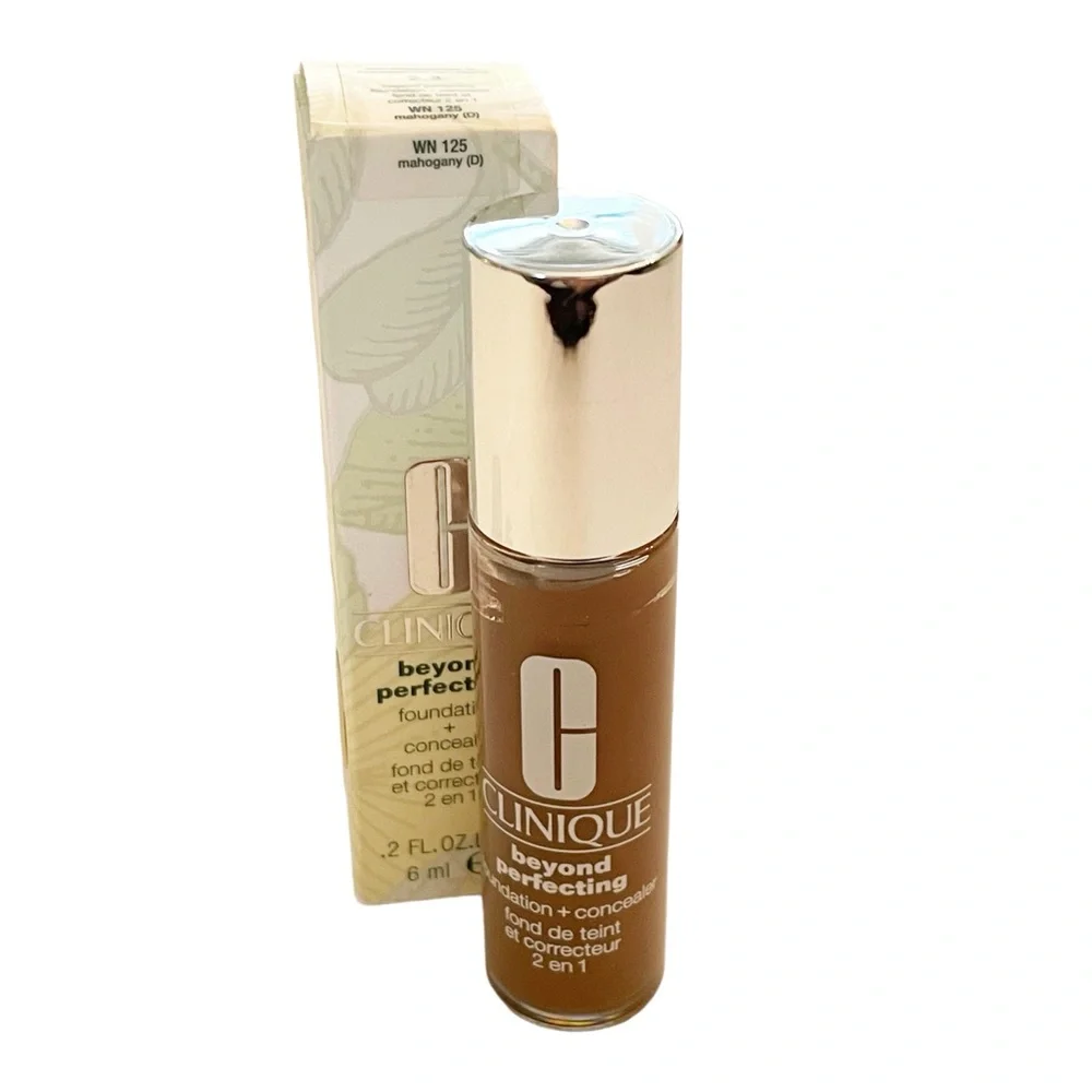 Clinique Beyond Perfecting Foundation + Concealer .2oz NEW WN125 Mahogany